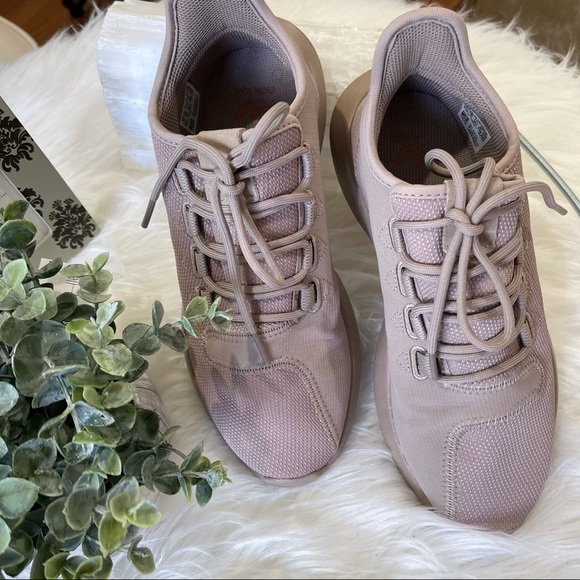 KIDS ADIDAS sneakers 6 1/2  NEUTRAL colored sporty - Picture 4 of 10